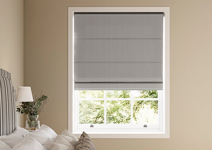 Portofino Stripe, Calm Grey - Roman Blind - Image 3